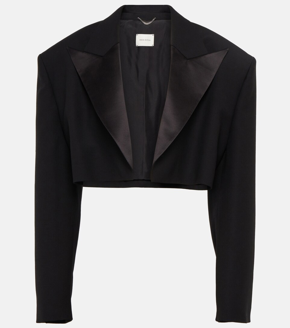 Cropped silk and wool blazer | Mytheresa (US/CA)