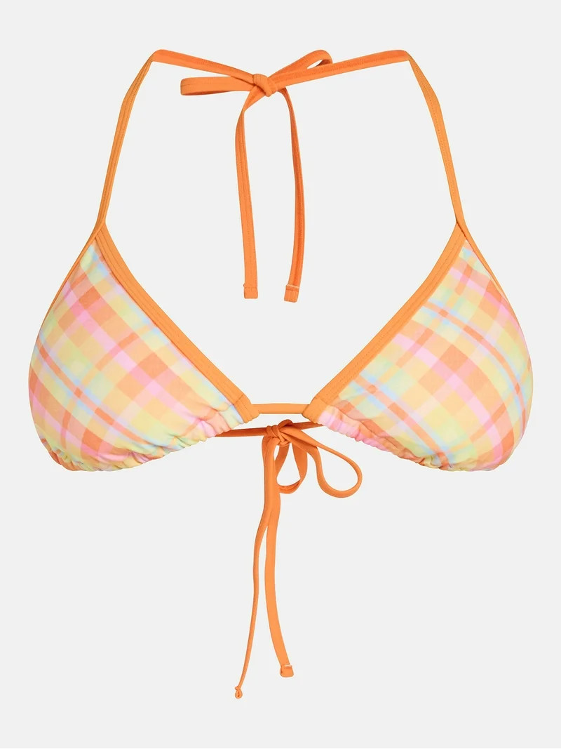 No Boundaries Triangle Bikini Top, Women’s XXS-XXL | Walmart (US)