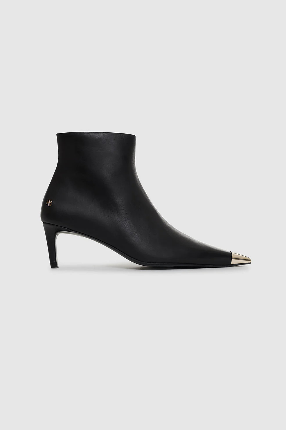 ANINE BING Nina Boots With Metal Toe Cap in Black | Anine Bing