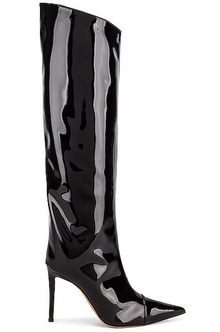 Alexandre Vauthier Metallic Boot in Black | FWRD | FWRD 