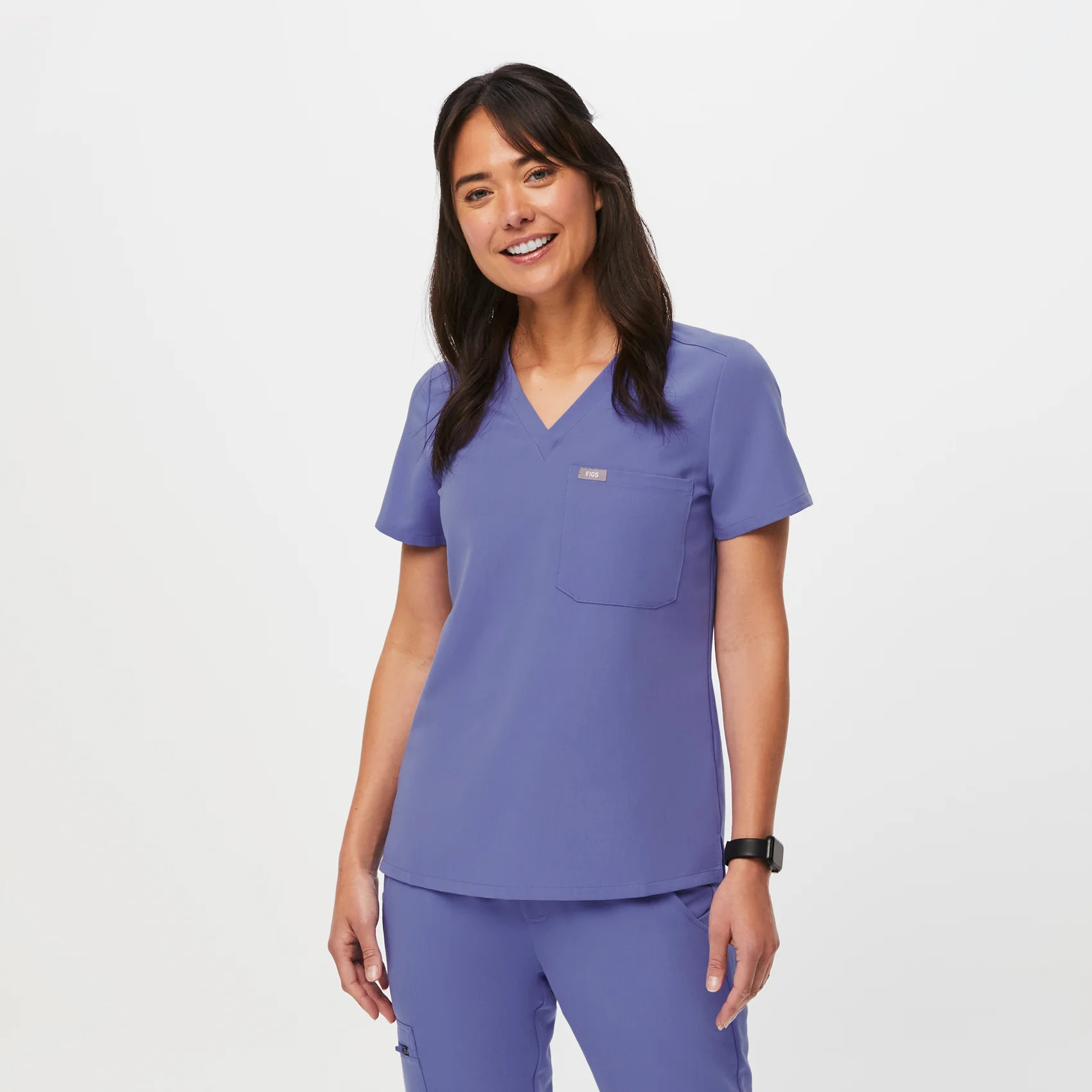 Women's Catarina One-Pocket Scrub Top™ - Blueberry · FIGS | FIGS