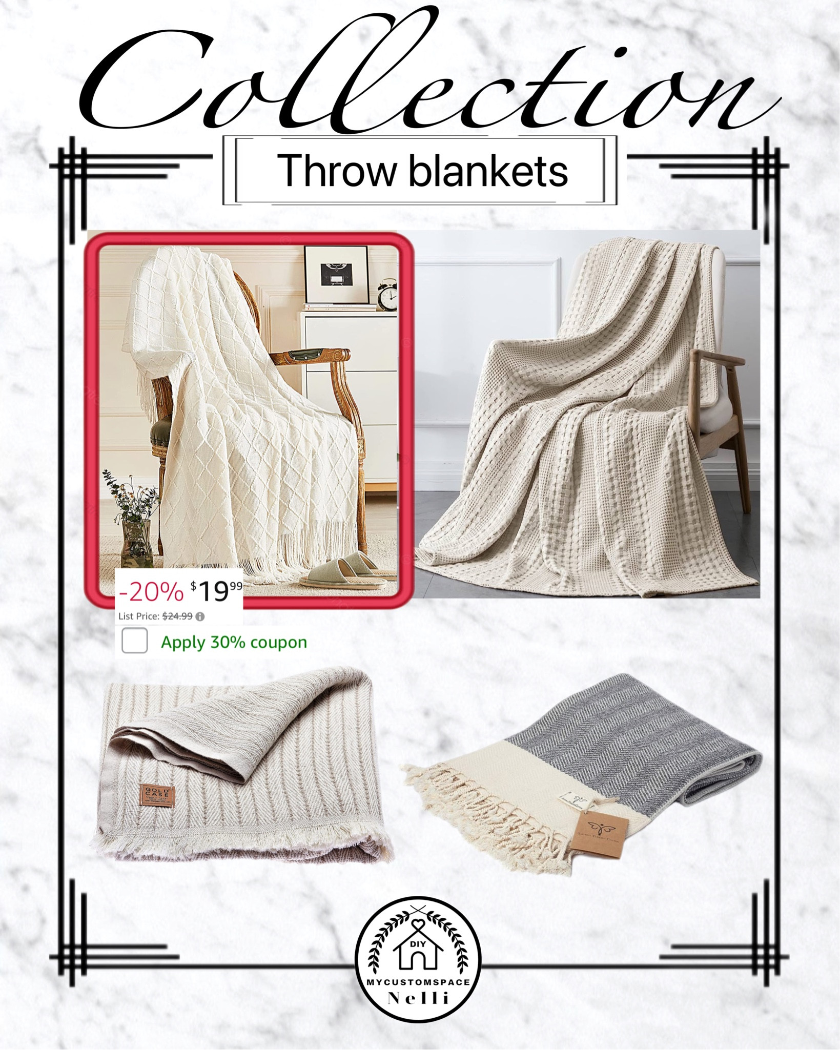 Throw Blankets on Sale, 
Home decor, neutral 

#LTKhome #LTKFind #LTKsalealert