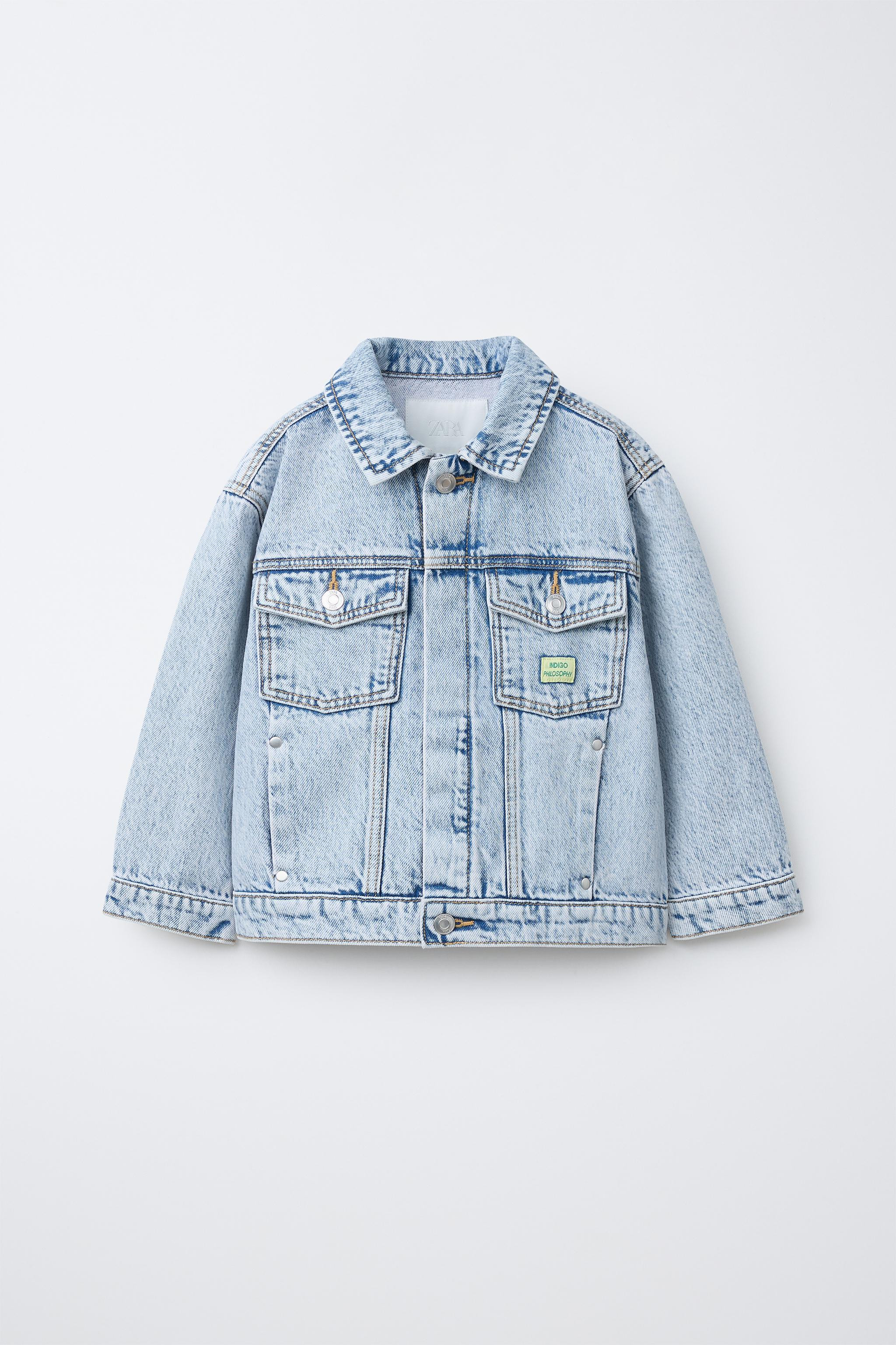 BLOUSON EN JEAN \u00c9TIQUETTE | Zara FR