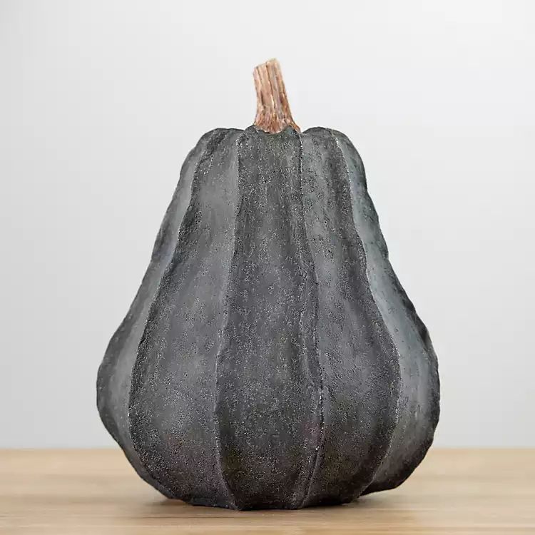 Charcoal Gray Textured Pumpkin, 13 in. | Kirkland's Home