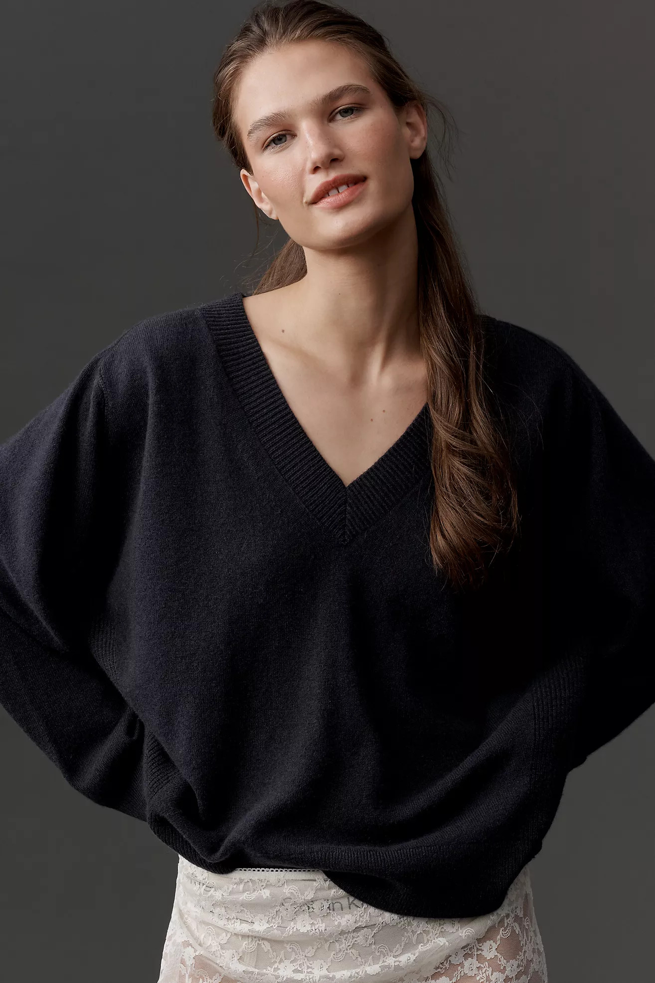 By Anthropologie Cashmere Blend Oversized Sweater | Anthropologie (US)