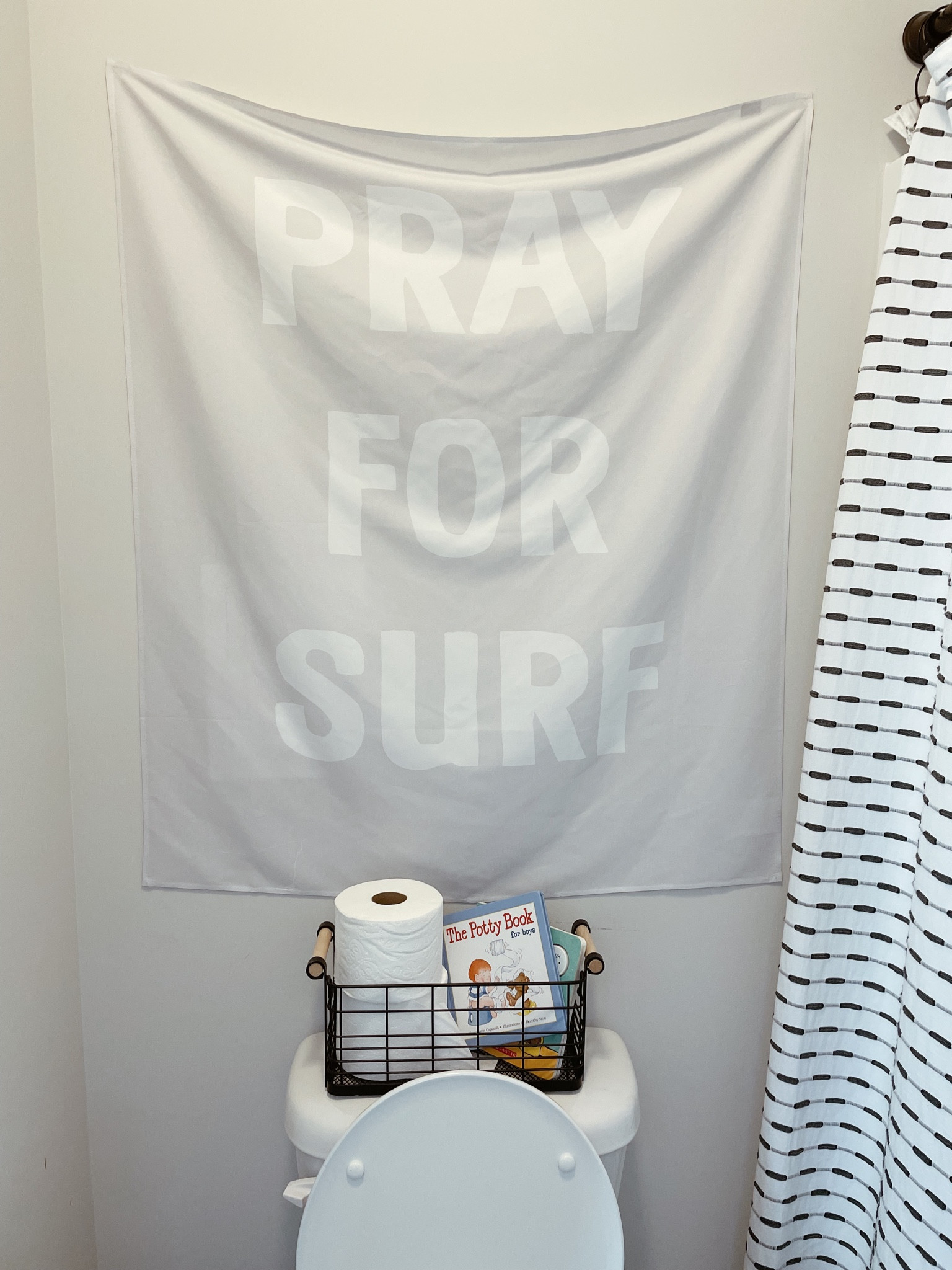 Kids bathroom decor, kids decor, potty training, potty training book, bathroom storage, surf banner, surf decor 

#LTKkids #LTKbaby #LTKhome