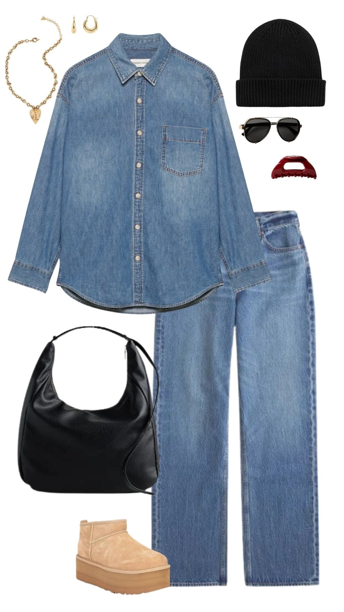 Cool mom outfits // winter outfits // denim // comfy casual // casual chic 

#LTKmomlife #LTKFindsUnder50 #LTKFindsUnder100