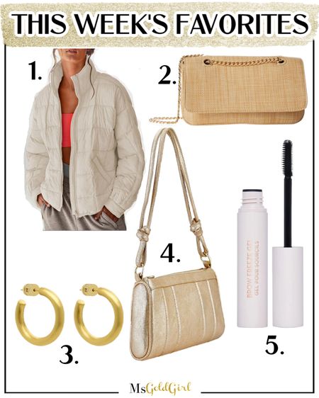 THIS WEEK’S FAVORITES!
1. Quilted Puffer Jacket (size small) is the perfect transitional jacket from winter to spring!
2. This Amazon find has already been worn out several times. Its size and styling is very similar to the YSL Baby Nikki for under $40!
3. These are the perfect smaller size hoops. Get them 25% off through April 3rd with code MARNIE25
4. I’ve been eyeing this bag for awhile-it’s a great dressy bag for evening or a fun way to add a metallic pop to a casual outfit. Get it 20% off with code MARNIE20
5. Skip brow lamination and just use this product instead! It’s so user friendly too!

#springjacket #everydayjewelry #beautyfavorites #fashionover40 #fashionover50 

#LTKxSephora #LTKitbag #LTKfindsunder50