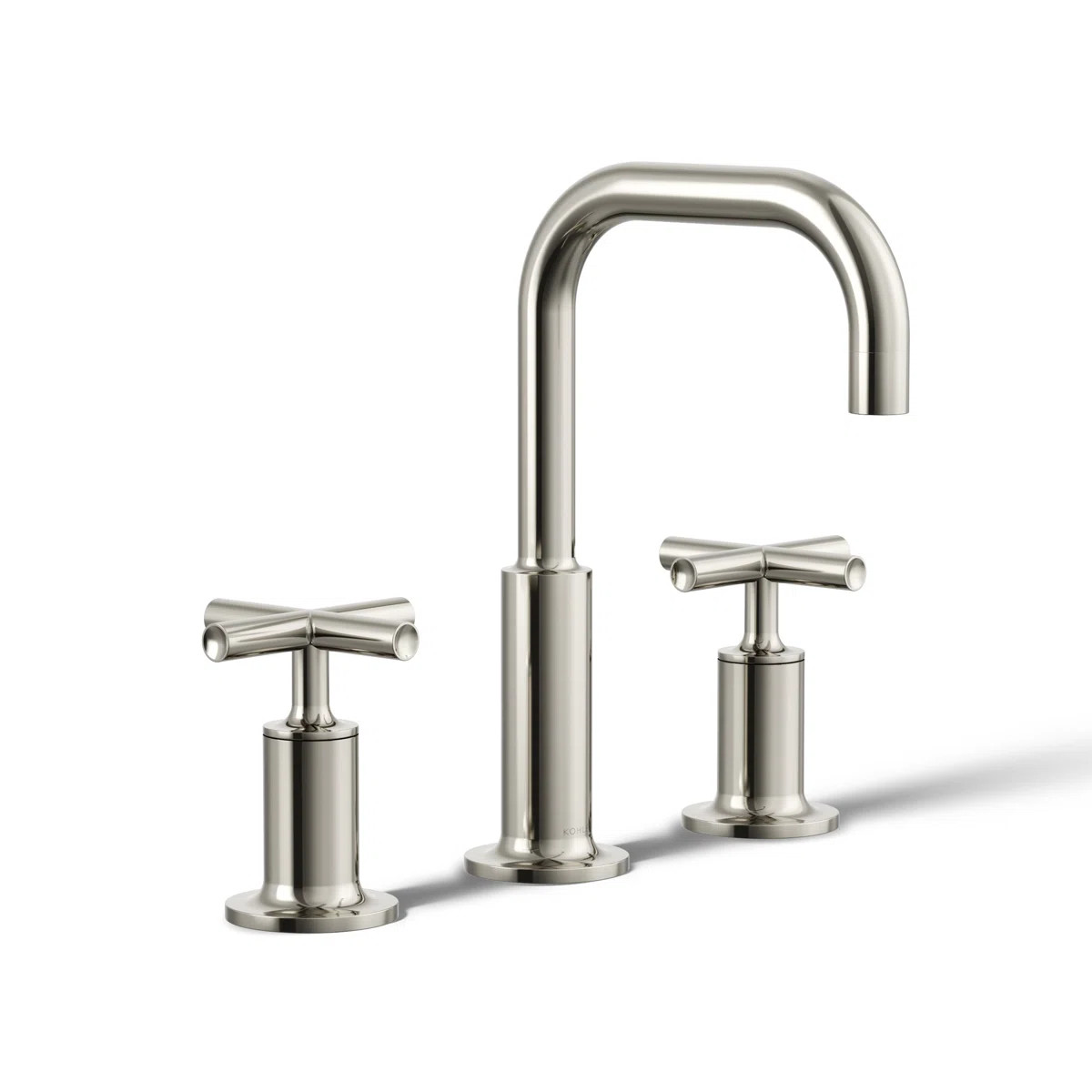 Kohler Purist Widespread Bathroom Faucet with Pop-Up Drain Assembly, 3-Hole High Arc Cross Handle... | Wayfair North America