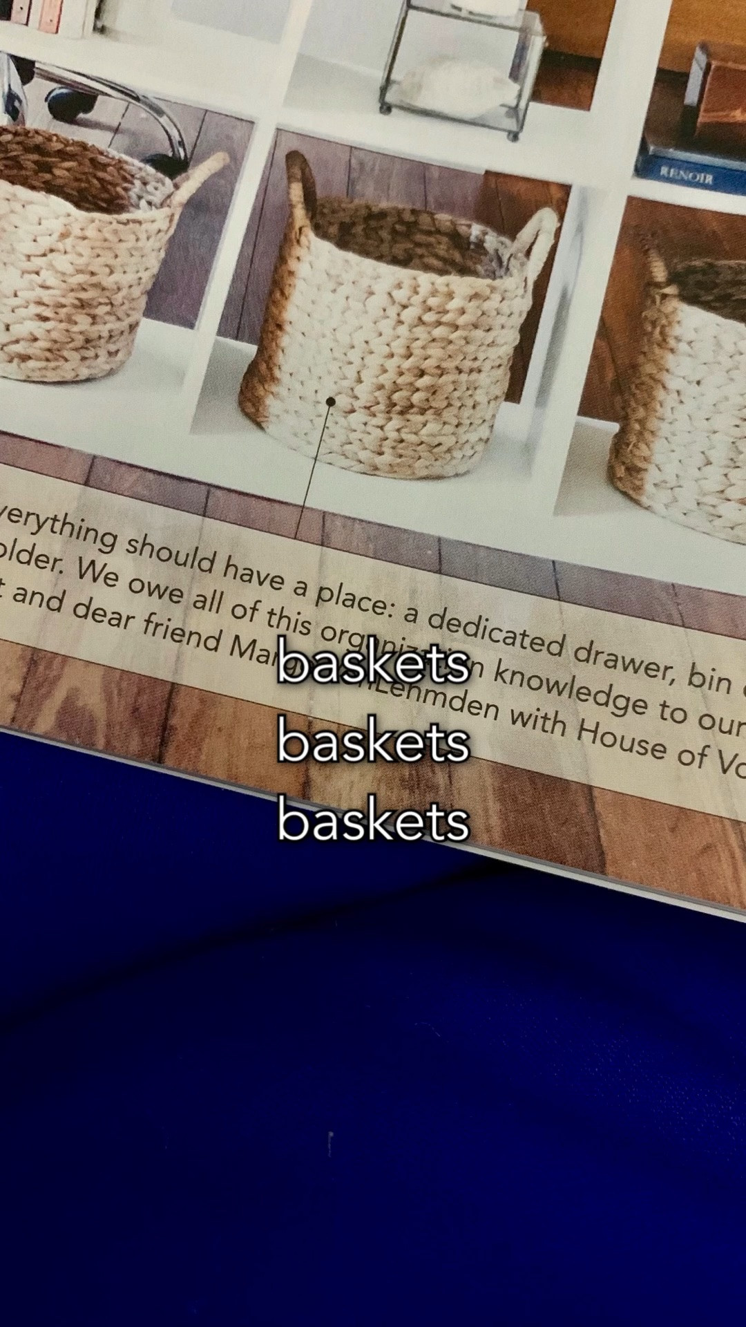 🧺🧺🧺Baskets! They are key to organization and keeping an organized system over time. They contain & leave guardrails for what items belong in that space. 
It’s like labels- they’re not just there for looks - it’s a reminder & a way to hold you accountable. 

NOTE: For this to work- decluttering 🗑️🗑️& condensing the size & quantity must happen prior or the baskets🧺🧺 will only serve as decorative clutter 

#houseofvon #savannahorganizer #organizedlife #professionalorganizing #basketstorage