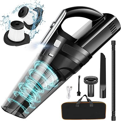 Amazon.com - Handheld Vacuum Mini Portable Rechargeable Car Vacuum Cleaner Cordless with 8000PA P... | Amazon (US)