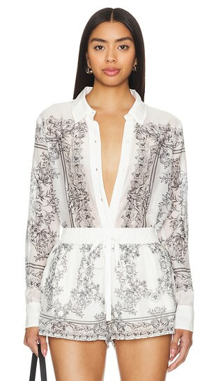 Rafella Top in Seaside Bandana | Revolve Clothing (Global)