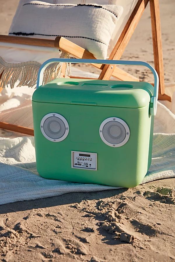 Beach Cooler Box Sounds Speaker by Sunnylife at Free People, Mint, One Size | Free People (Global - UK&FR Excluded)