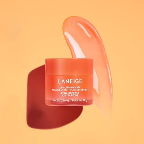 Amazon.com: LANEIGE Lip Sleeping Mask, Peach Iced Tea: Nourishing Overnight Lip Treatment with Vi... | Amazon (US)