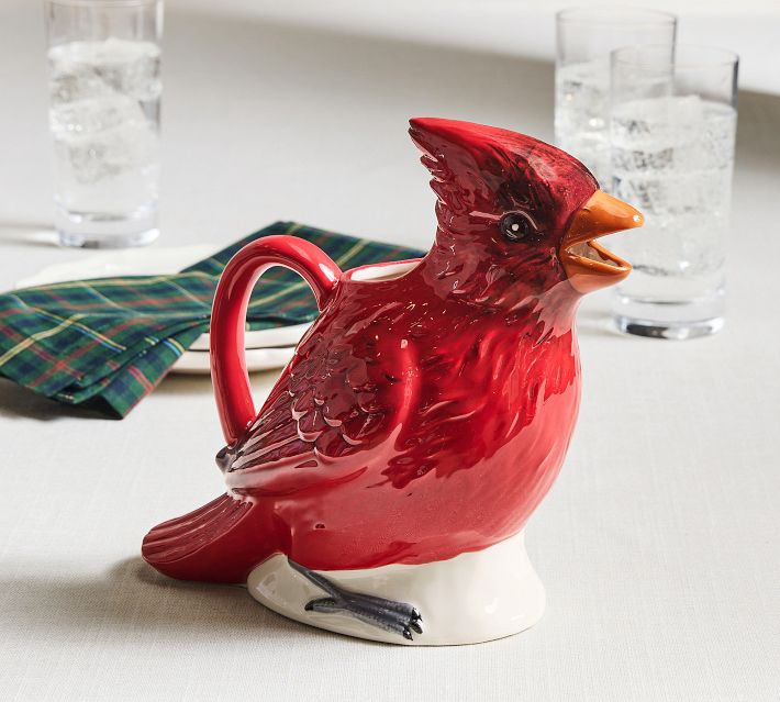 Enchanted Forest Figural Cardinal Pitcher | Pottery Barn (US)