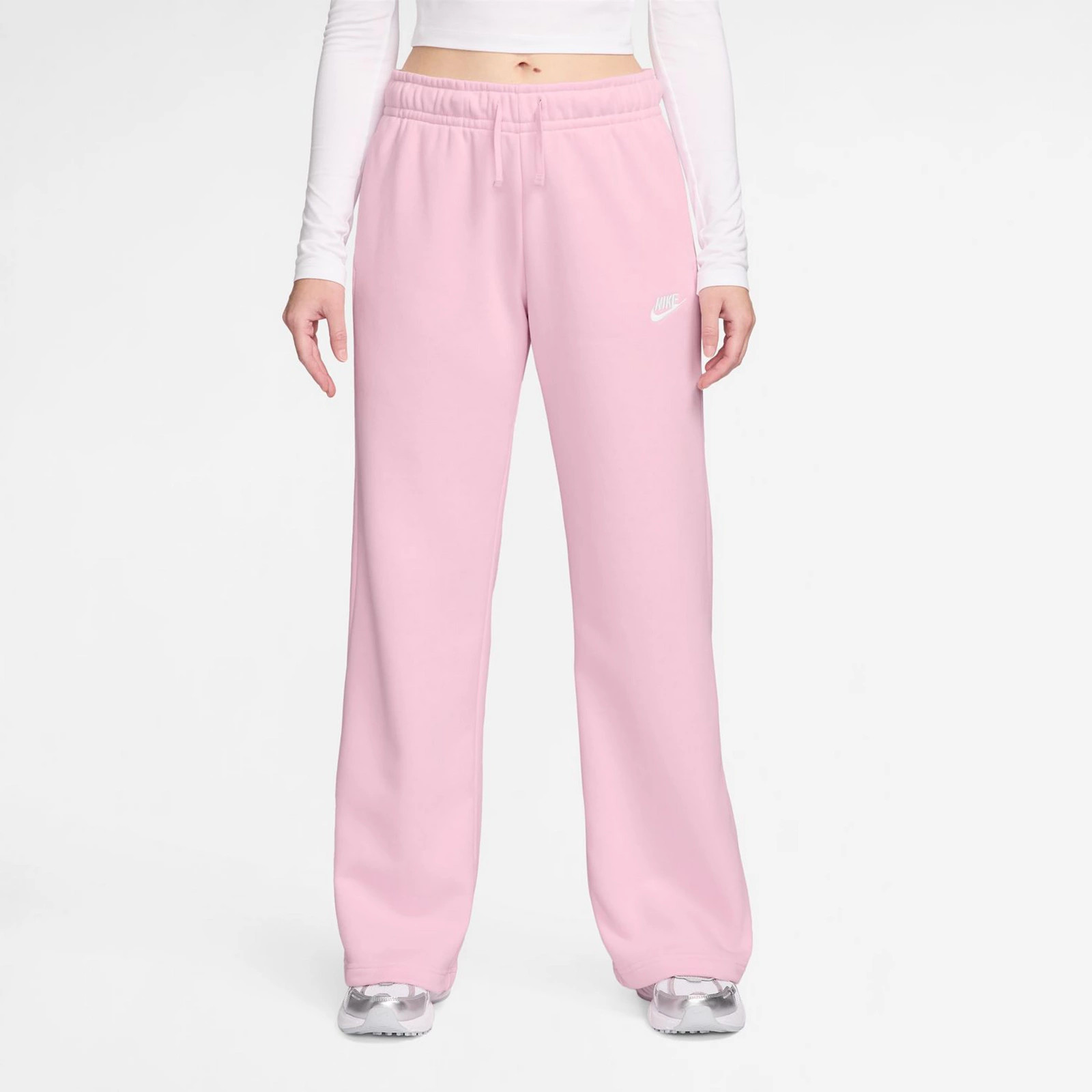 Women's Nike Sportswear Club Fleece Midrise Wide-Leg Pants | Kohl's