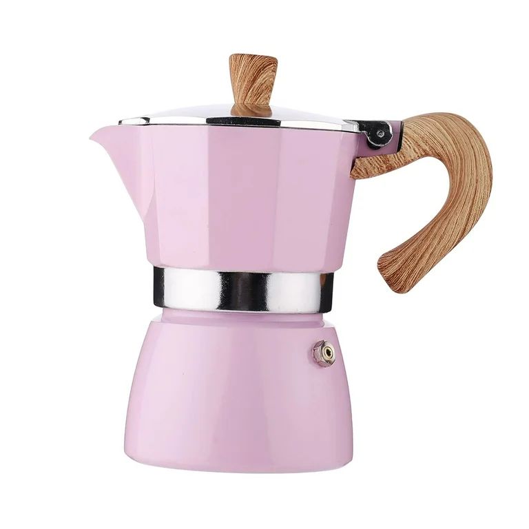 Aluminum Coffee Pot Fashion Manual Pink Kettle Accessories Portable Octagonal 150ml | Walmart (US)