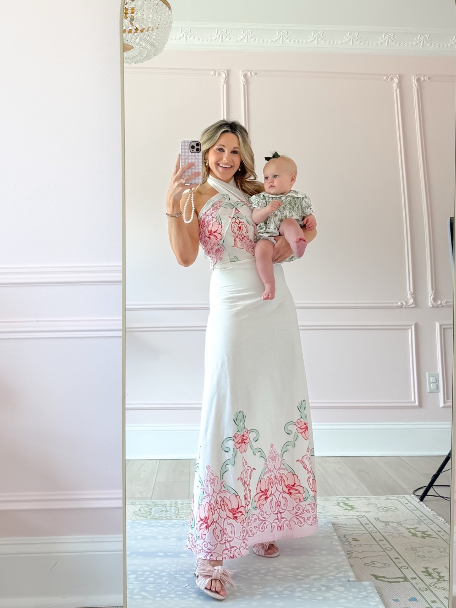 LOVE this dress! Wearing medium
Mommy and me outfits
Coordinating family outfits
Grandmillenial baby
Maxi dress
Beyond by vera
Halter dress
Baby girl outfit

#LTKBaby #LTKmomlife #LTKootd
