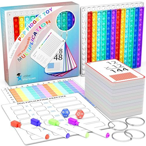Multiplication Flash Cards 3rd Grade with Multiplication Chart - Times Table Flash Cards Math Game Multiplication flashcards 0-12 | Amazon (US)