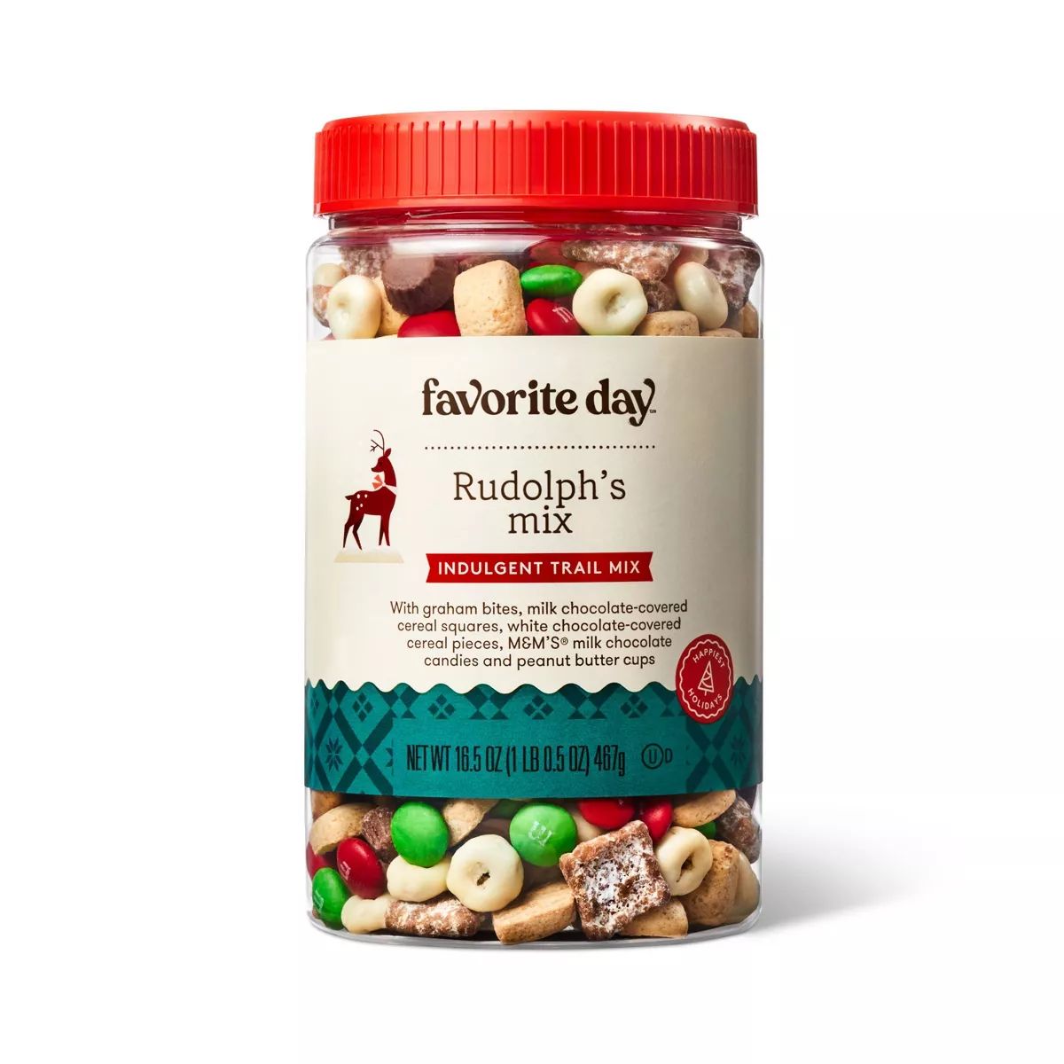 Holiday Rudolph's Mix Indulgent Snack Mix - 16.5oz - Favorite Day™ | Target