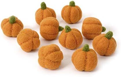 Amazon.com: Glaciart One Felted Pumpkins - Create Garlands, Autumn Decor, Halloween Felt Props - ... | Amazon (US)