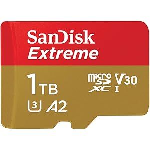 SanDisk 1TB Extreme microSDXC UHS-I Memory Card with Adapter - Up to 160MB/s, C10, U3, V30, 4K, A... | Amazon (US)