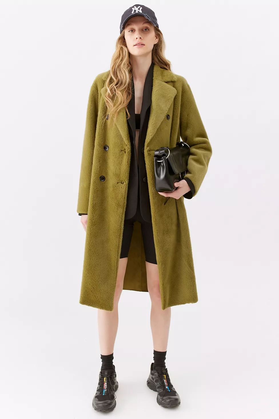 Noize Emelyn Faux Fur Overcoat | Urban Outfitters (US and RoW)