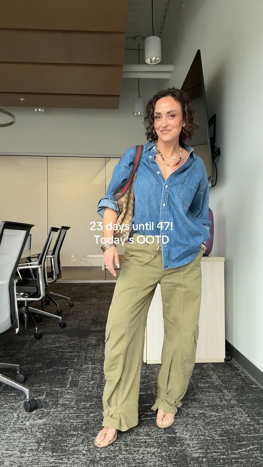Today’s ootd for in office meetings! 
Size s in @Aritzia denim shirt which is already oversized, 4 @Zara pants for a looser fit 

Office outfits, elevated casual,

#LTKootd #LTKgrwm #LTKfitnessgoals