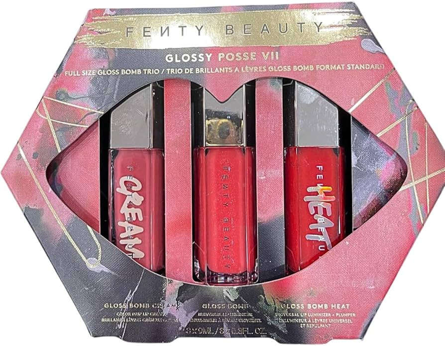 FENTY BEAUTY Glossy Posse VII Full-Size Gloss Bomb Trio | Amazon (US)