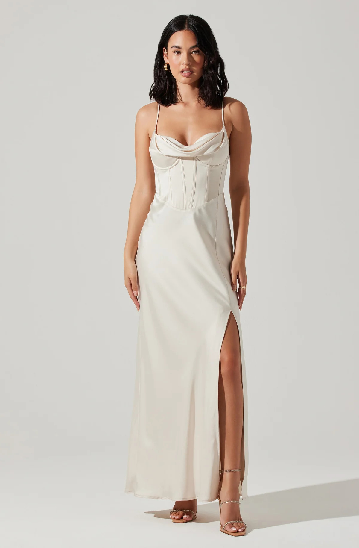 Cannes Satin Bustier Maxi Dress | ASTR The Label (US)
