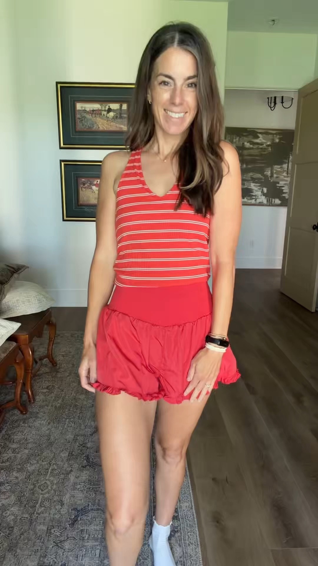 Loving these finds! I sized up in the shorts. Wearing a medium here. 5’8 130 lbs

#LTKootd