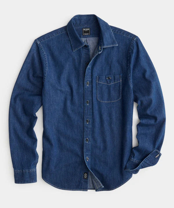 Denim Point Collar Shirt | Todd Snyder