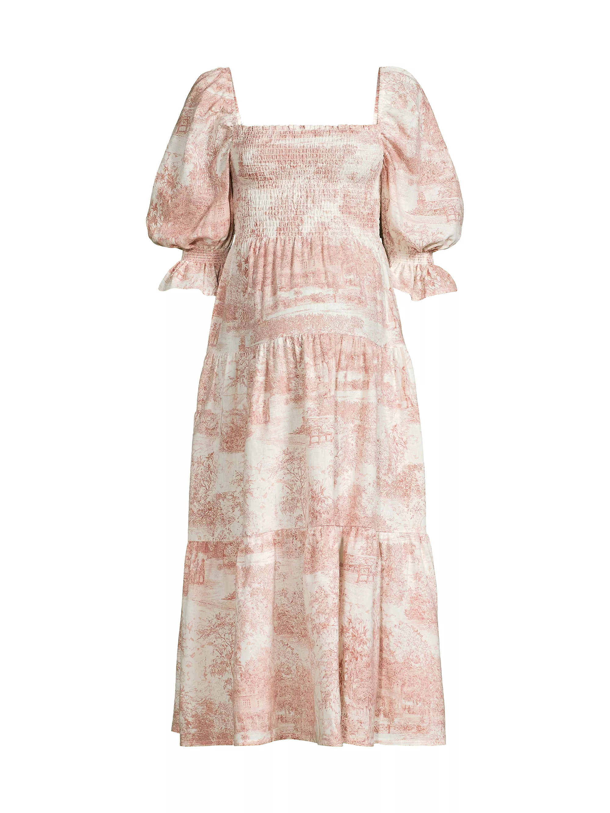 Nothing Fits ButKiko Toile Print Smocked Dress | Saks Fifth Avenue