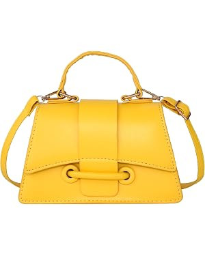 Ayliss Micro Mini Crossbody Handbag Women's Purse Clutch Cute Mini Trendy Bag Top Handle PU Leath... | Amazon (US)