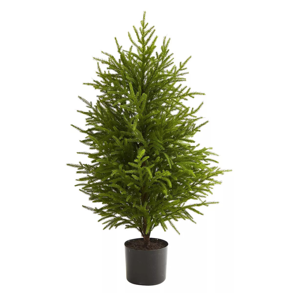 Nearly Natural 3.33-ft Norfolk Island Pine Natural Look-in Artificial Christmas Tree | Target