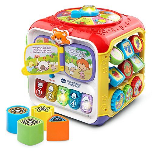 VTech Sort and Discover Activity Cube (Frustration Free Packaging), Red | Amazon (US)