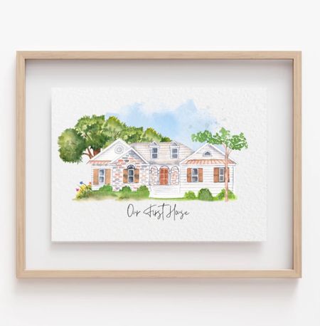 Realtor Custom Home Buyer Watercolor House Painting : Our First House #realestate #realtor #housewarming #firsthome #watercolor #housepainting #ltkrealtor #texas #austin #coldwellbanker #compass #remax #kw #realty #realestate

#LTKunder50 #LTKunder100 #LTKhome