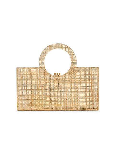 Iman Woven Top Handle Bag | Saks Fifth Avenue