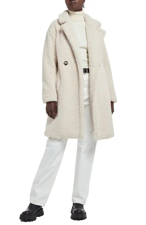 Apparis Anouck Faux Shearling Coat in Ivory at Nordstrom, Size X-Small | Nordstrom