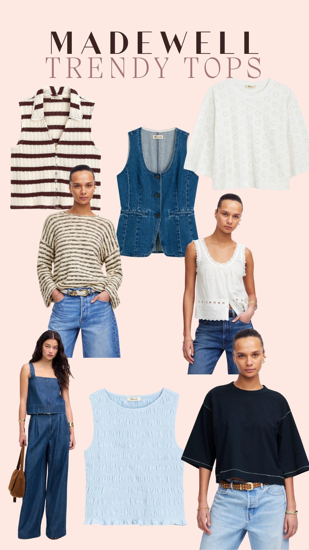 Madewell Tops I’m Obsessed With Right Now 🛍️
Think effortless, elevated basics with a twist — these trendy Madewell finds are giving cool girl summer energy. Perfect for denim days, iced coffee runs & rooftop hangs ☕👖🌇
✨ Linked them all on my LTK for easy shopping!
#madewell #madewellstyle #LTKtrending #LTKfashion #minimalvibes #casualchic #trendytops #capsulewardrobe #elevatedbasics 

 #LTKxMadewell #LTKFindsUnder100 #LTKStyleTip