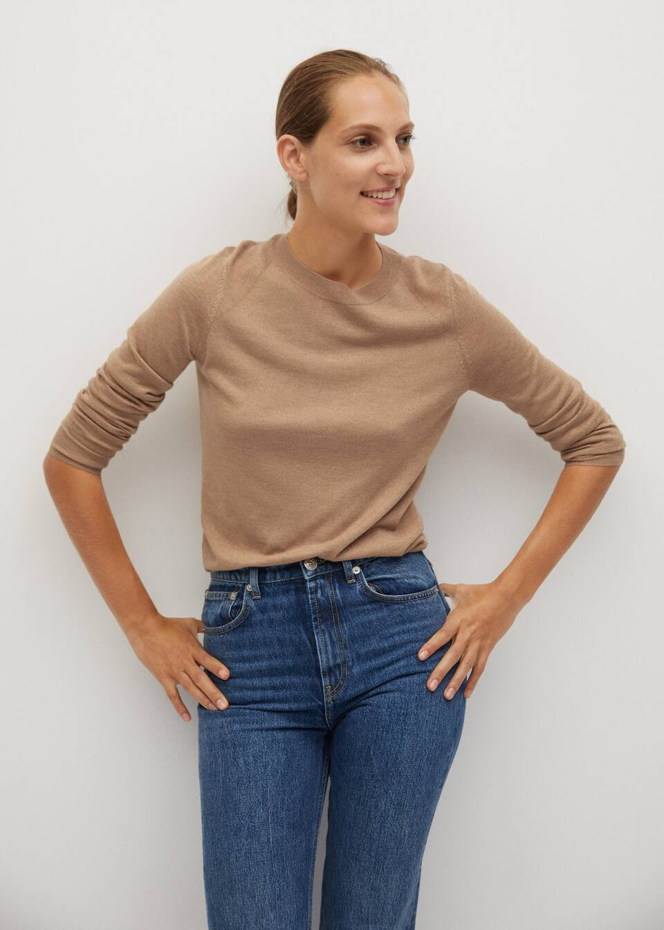 Fine-knit sweater | MANGO (US)