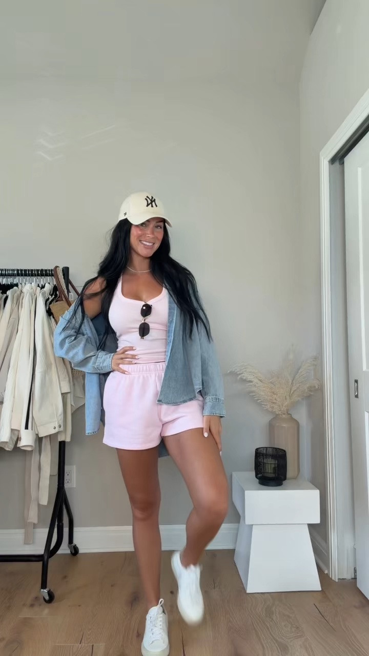 The perfect everyday outfit for travel days, errands, or grabbing coffee 🌸

I’ll have all the details on my LTK✨
My sizing: 5’7, 145lbs, 32DD
Wearing: XS button-up, S tank, M shorts

@Aritzia  Aritzia outfit, casual outfit, comfy outfit, travel outfit, airport outfit, everyday outfit, effortless style, casual chic, elevated basics, Aritzia staples, neutral outfit, summer layering, denim button up, tank top outfit, comfy shorts outfit, clean girl style, everyday fashion, weekend outfit, running errands outfit, travel day look, capsule wardrobe, closet staples, relaxed outfit, Veja sneakers, Amazon hat, summer casual outfit, easy outfit formula, minimalist style, chic casual outfit, warm weather outfit, outfit inspo, everyday style, comfortable fashion, neutral fashion, Aritzia basics, laid back style, simple outfit ideas, casual summer outfit, off duty look, travel style, summer outfit inspo