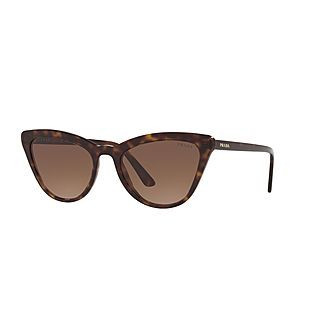 PRADA Cat Eye Sunglasses PR 01VS 56 - Havana | Brown Thomas (IE)