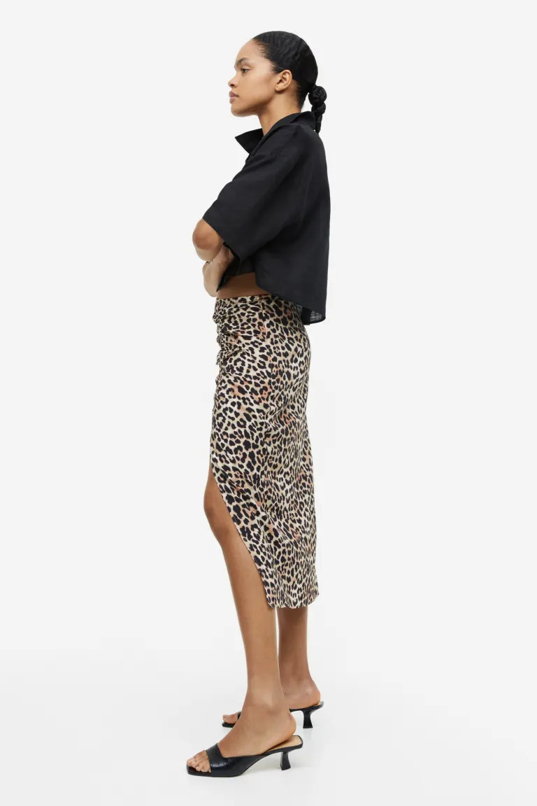 Crêped High-slit Skirt | H&M (US + CA)