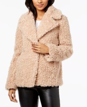 kensie Faux-Fur Chubby Teddy Coat | Macys (US)