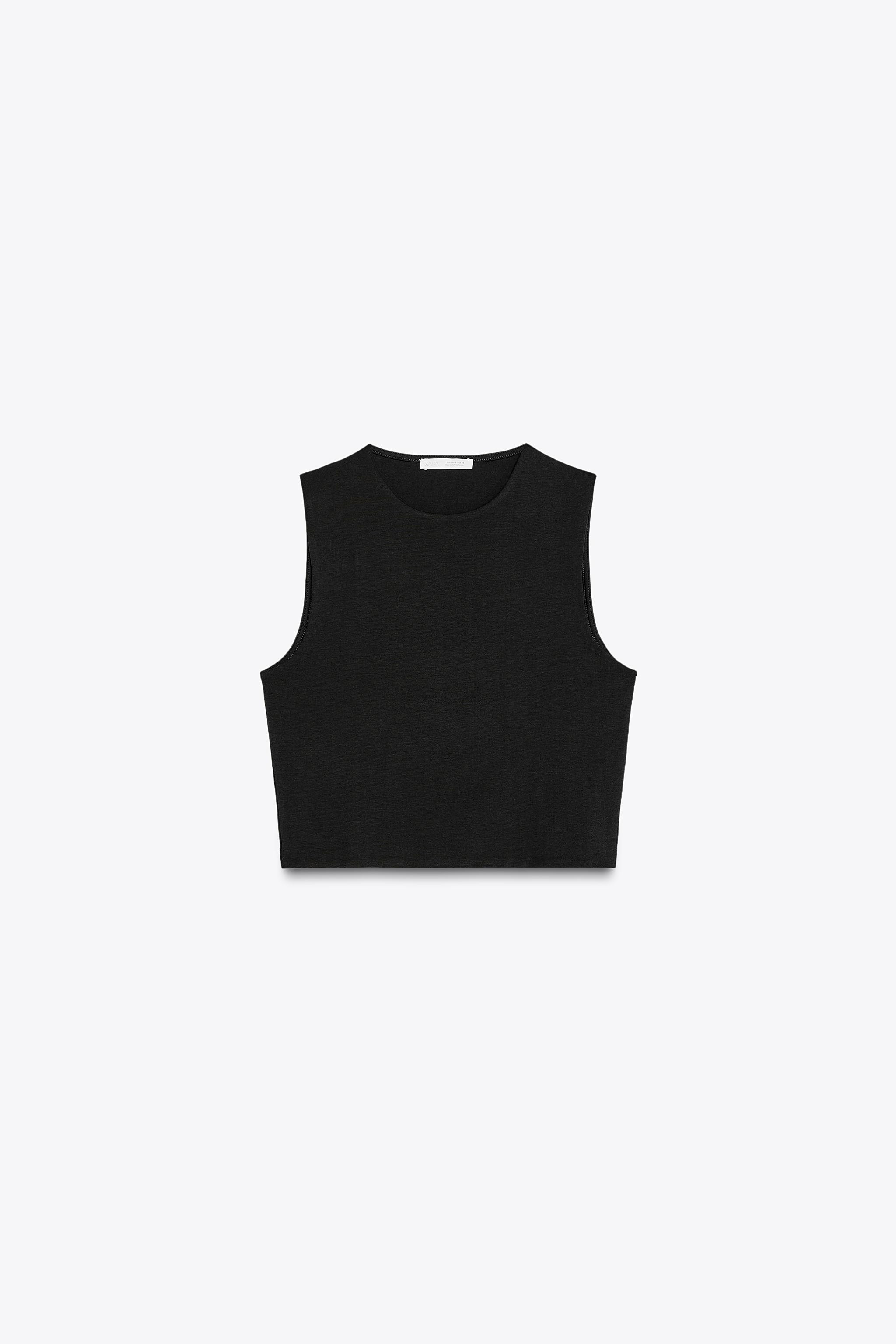 COTTON CROPPED TOP | Zara US