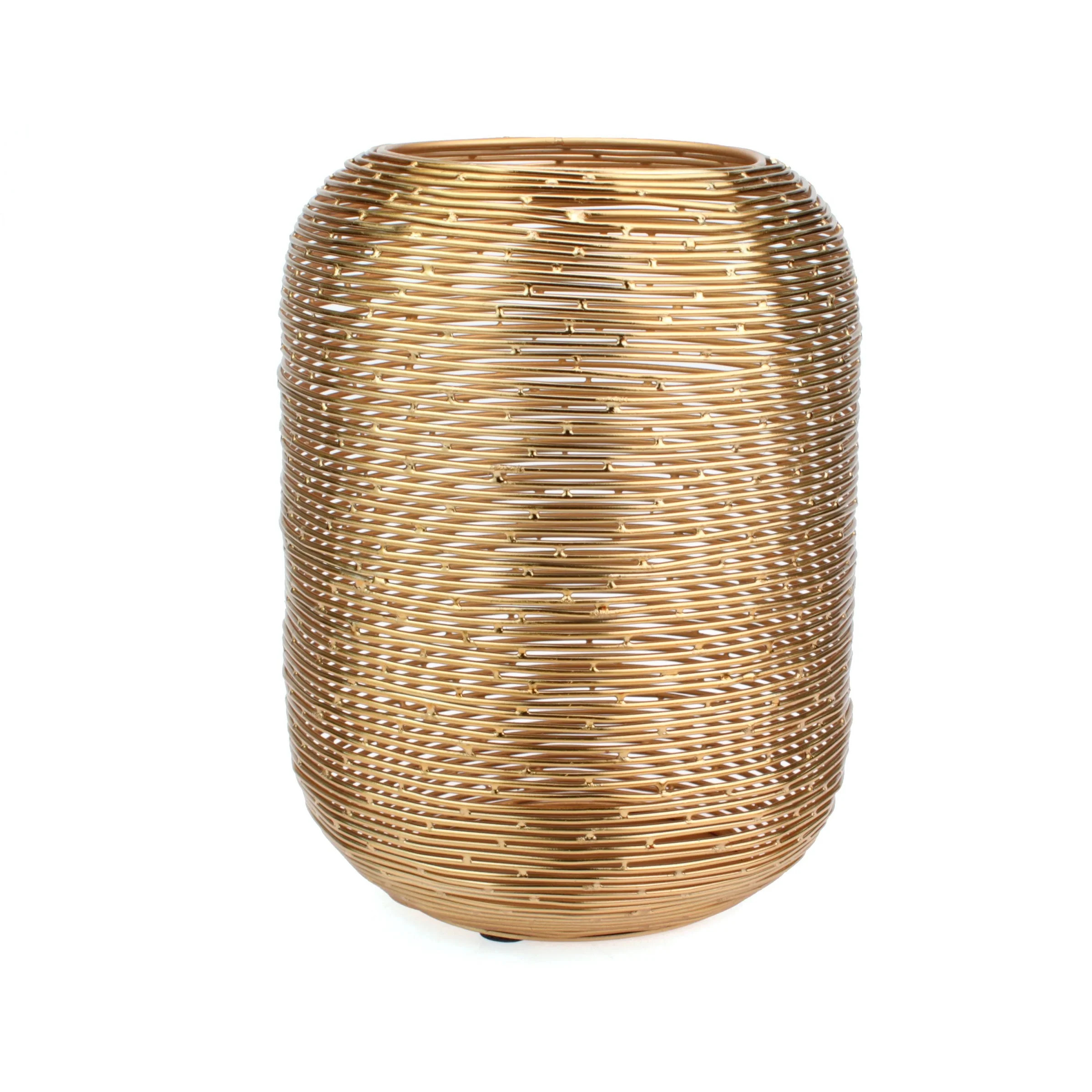 Sofia Home Medium Wire Hurricane Candle Holder, Gold By Sofia Vergara | Walmart (US)