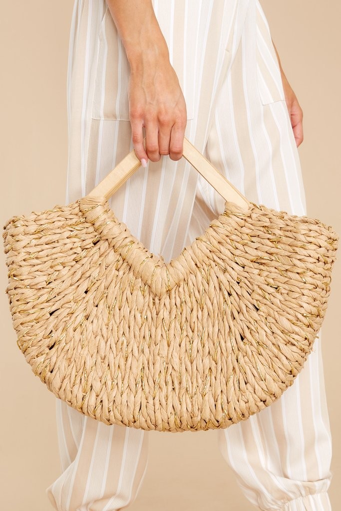 Be There Natural Tan Bag | Red Dress 