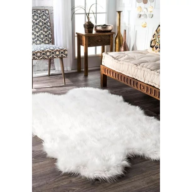 nuLOOM Tianna Faux Sheepskin Quarto Shaggy Area Rug - Walmart.com | Walmart (US)