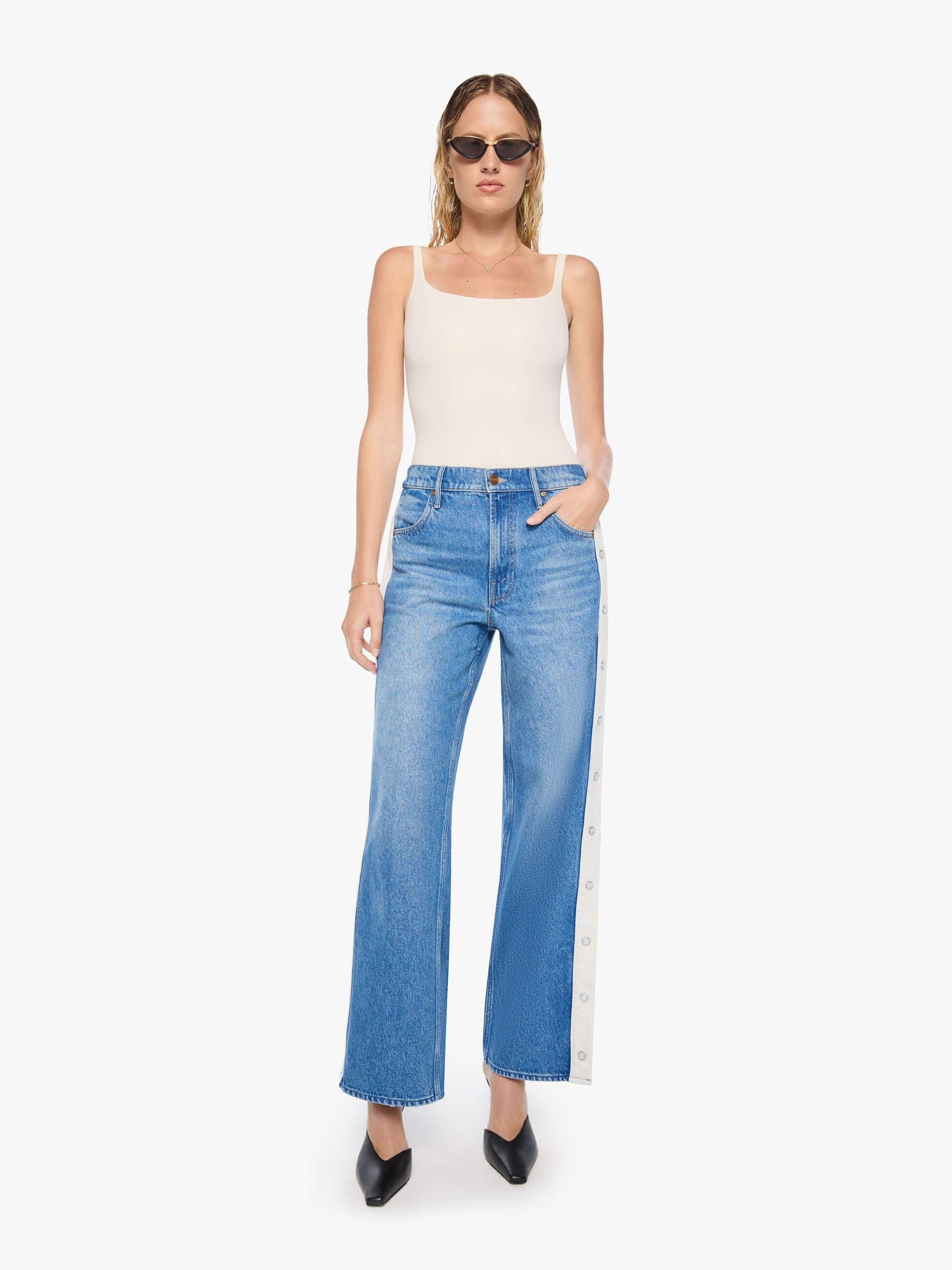 SNACKS! The Striped Resealable Skimp - Quik | Mother Denim